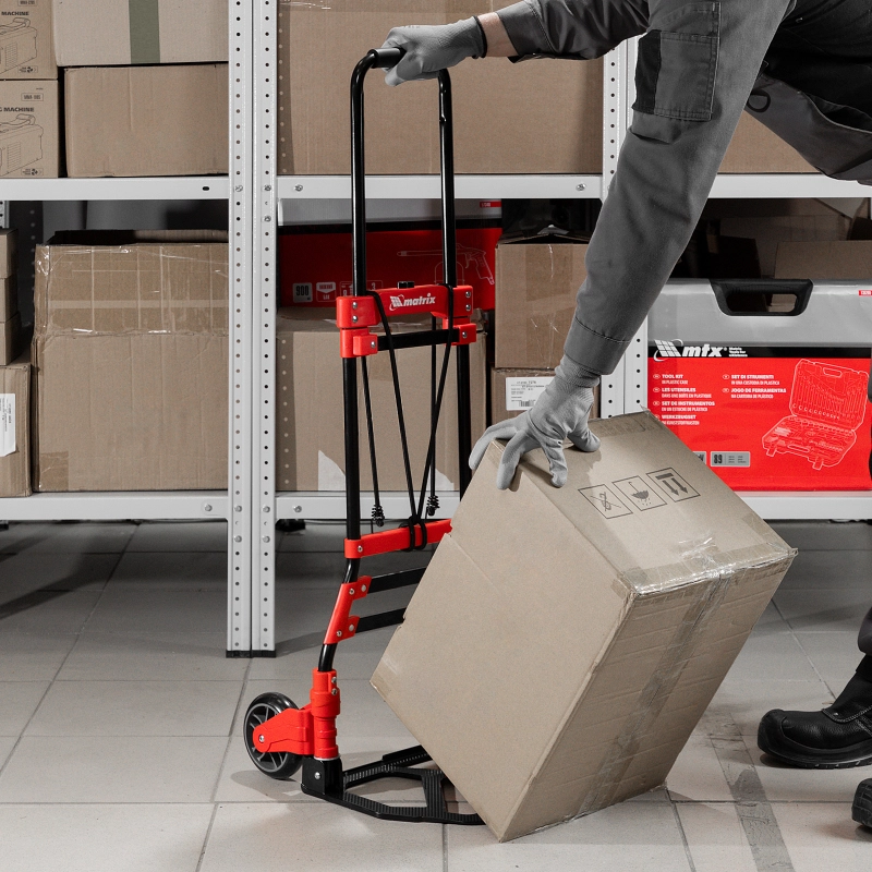 Тележка хозяйственная, складная, 2 колесная, грузоподъемность 80 кг Matrix (98207)