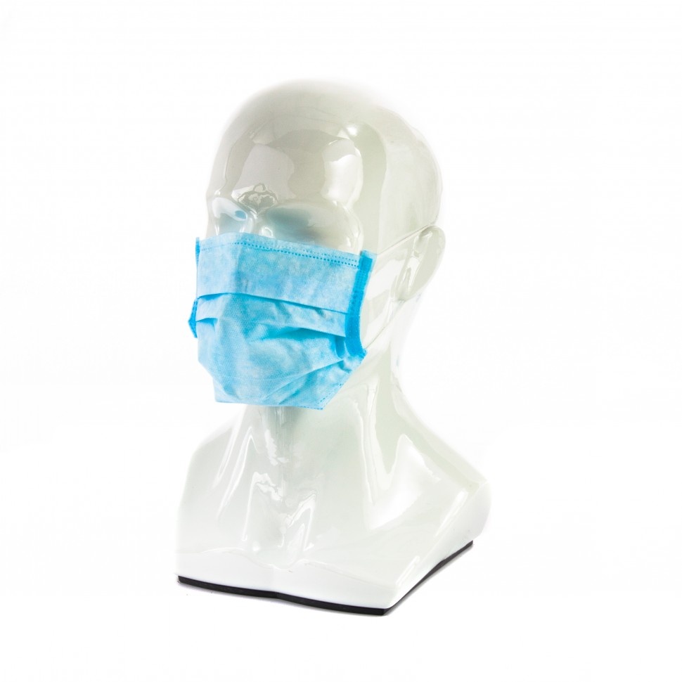 Маска лицевая трехслойная, 50 шт (89242)