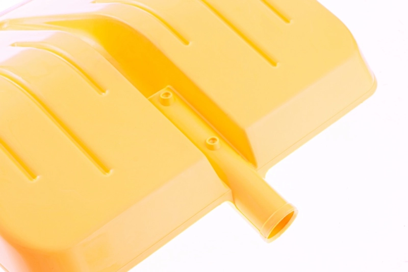 Лопата для уборки снега пластиковая, желтая, 400 х 420 мм, без черенка, Сибртех (616165)