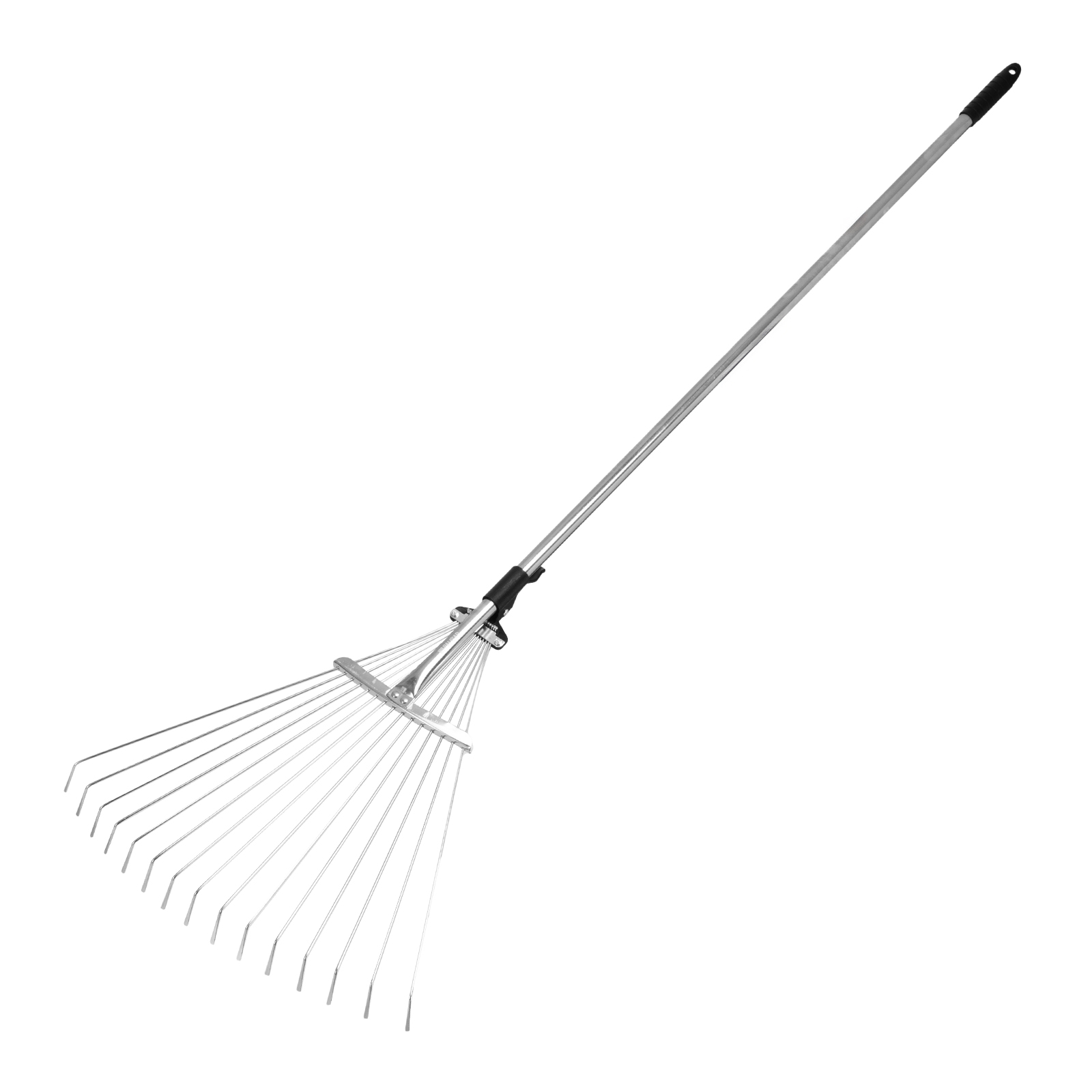 Грабли веерные стальные, 190 - 520 х 1200 - 1500 мм, 15 зубьев, раздвижные, стальной черенок, Palisad (6175655)