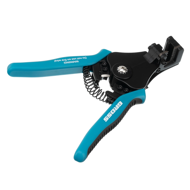 Щипцы для зачистки электропроводов 0.5, 1.0, 1.5, 2.5, 4.0, 8.0 мм/кв (8-22AWG) лезвие SK5 Gross (17721)