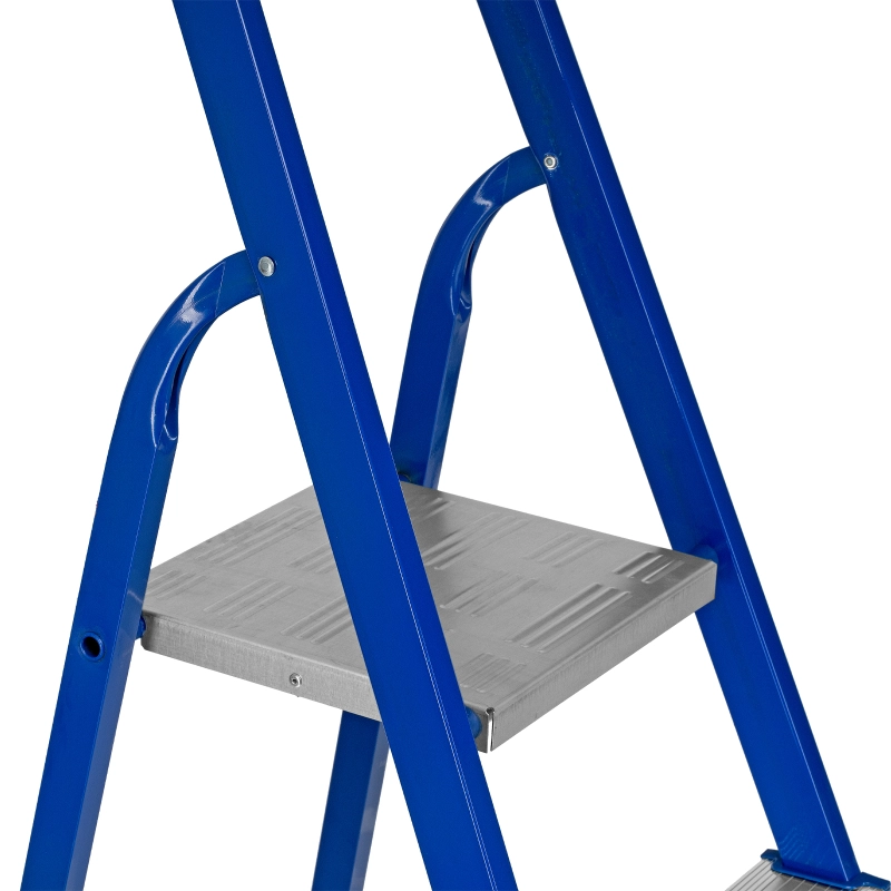 Стремянка, 8 ступеней, стальной профиль, алюминиевые ступени Сибртех (97958)