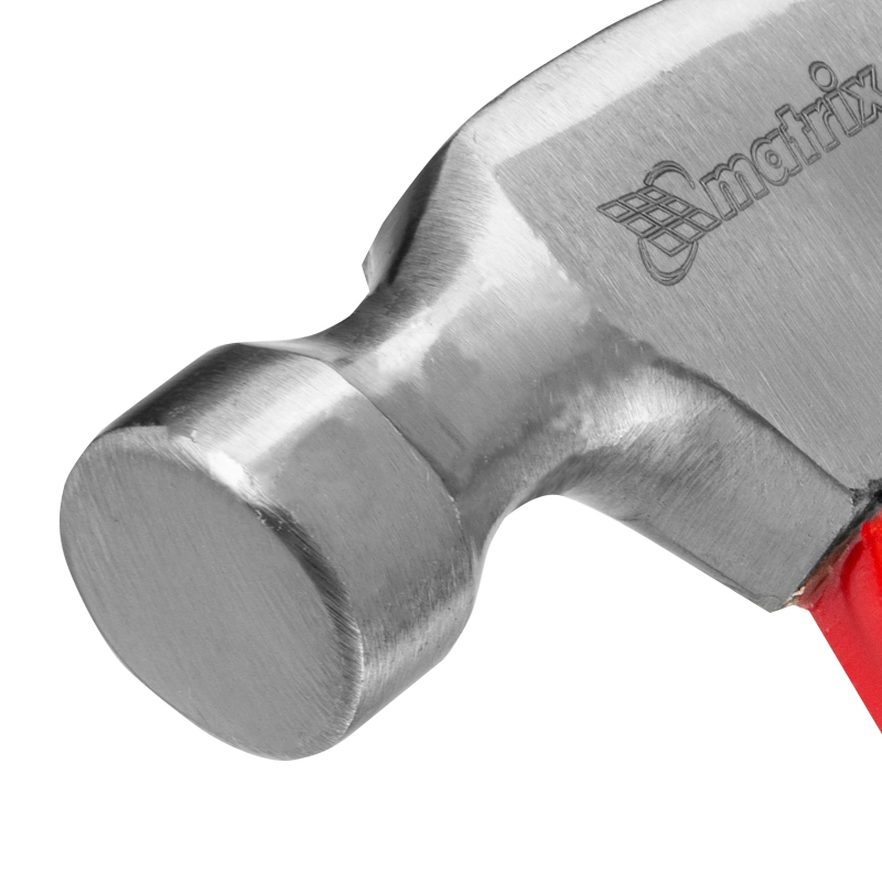 Молоток-гвоздодер мини, фибергласовая двухкомпонентная рукоятка, 250 г Matrix (10444)