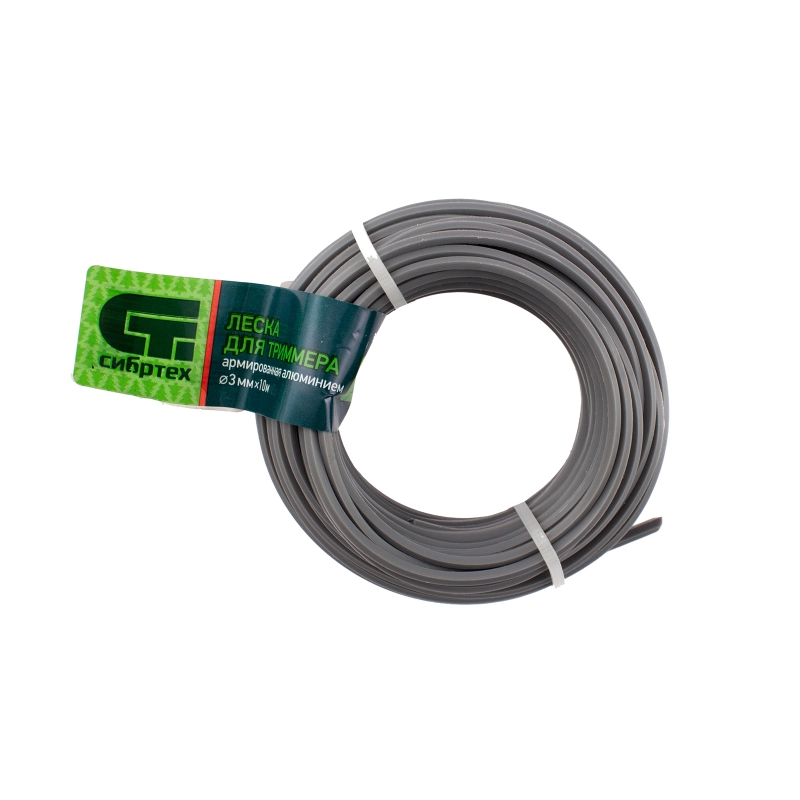 Леска для триммера звезда, армированная алюминием, 3.0 мм х 10 м, Сибртех (961985)