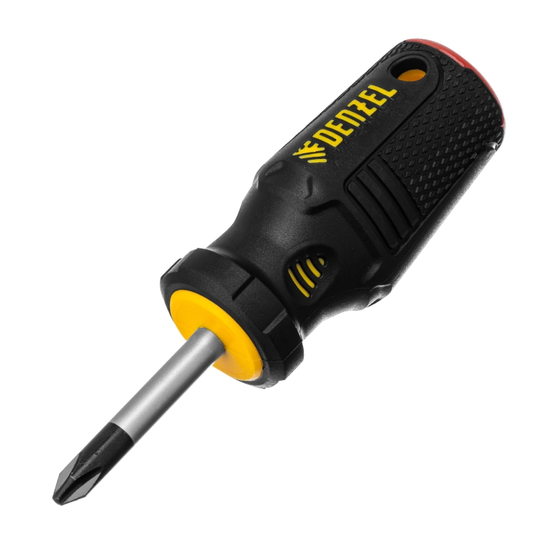 Отвертка, PH2х38 мм, S2, 3к рукоятка Denzel (121867)