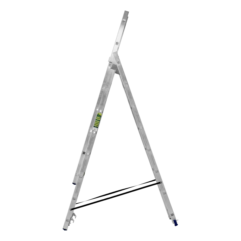 Лестница, 3 х 8 ступеней, алюминиевая, трехсекционная, Сибртех (97818)