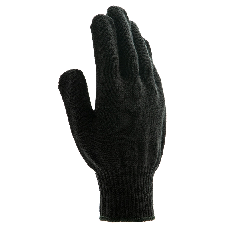 Перчатки трикотажные, акрил, черный, оверлок Сибртех (68651)