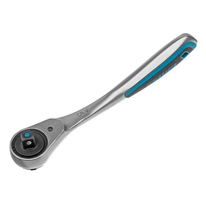 Набор торцевых головок, трещотка 120 зубьев, 1/2", 1/4", CrV, 41 предмет Gross (14143)