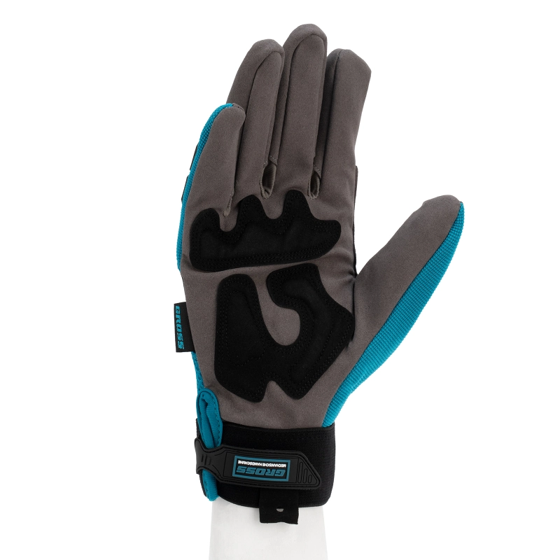 Перчатки универсальные комбинированные, с защитными накладками, STYLISH, размер L (9) Gross (90319)