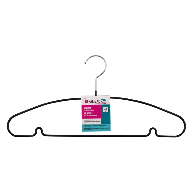 Вешалка для легкой одежды с прорезиненным противоскользящим покрытием 40 см, Home Palisad (929285)