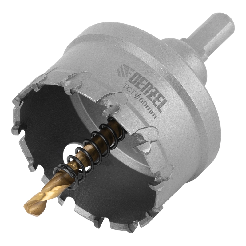 Коронка по металлу твердосплавная, 60 мм Denzel (724017)