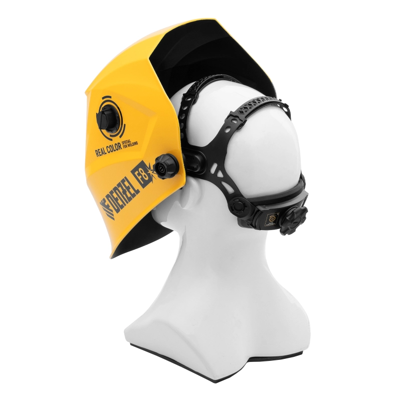 Щиток защитный лицевой (маска сварщика) F8, см. окно 100х50, Real Color, DIN4/5-8/9-13// Denzel (89717)