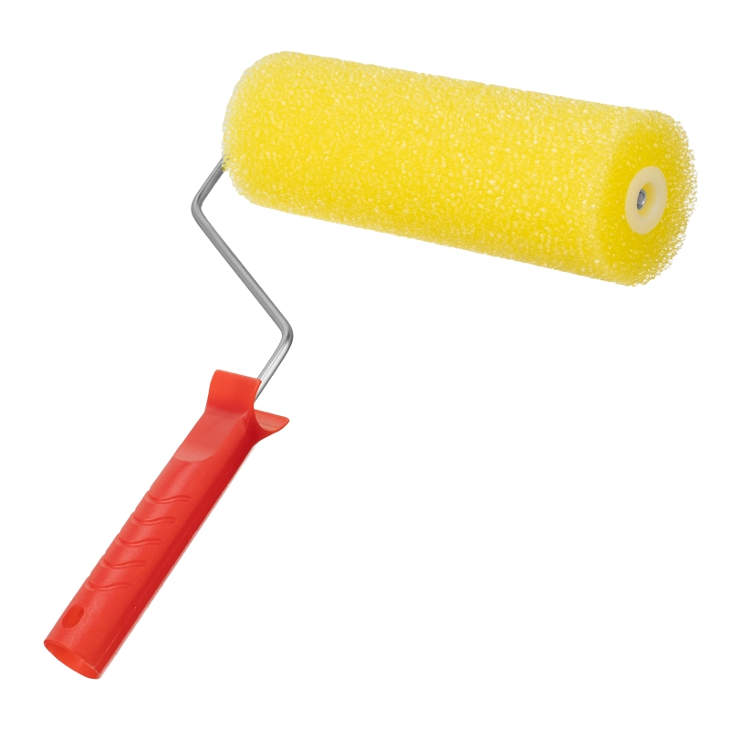 Валик "Структурный" поролоновый с ручкой, "гладкий", 230 мм, D 80 мм, D ручки 6 мм MTX (80220)