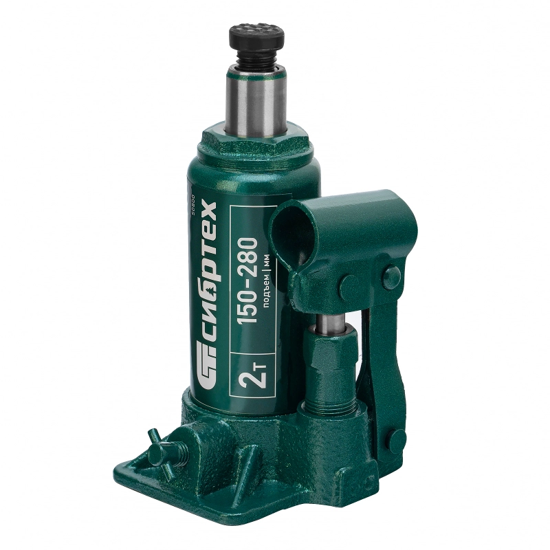 Домкрат гидравлический бутылочный, 2 т, 150-280 мм Сибртех (50800)