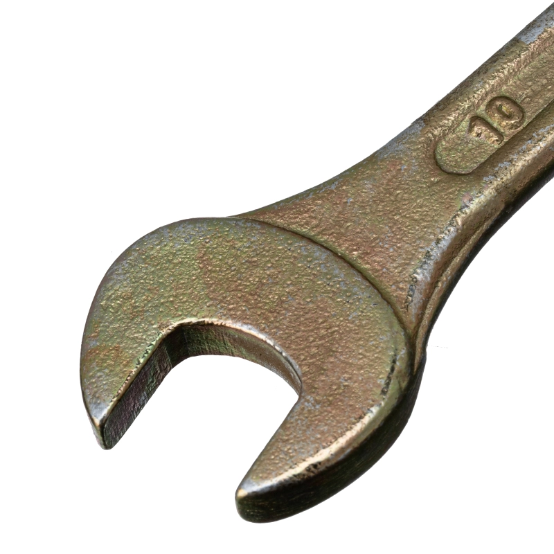 Ключ рожковый, 8 х 10 мм, желтый цинк Сибртех (14303)