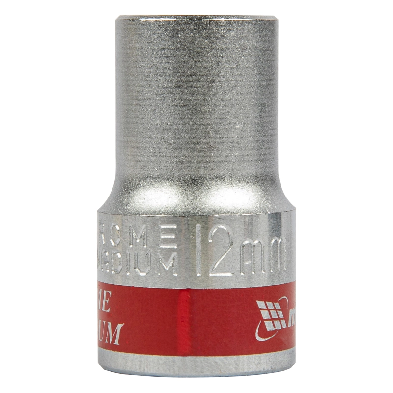 Головка торцевая, 12 мм, шестигранная, CrV, под квадрат 1/2, хромированная Matrix (13112)