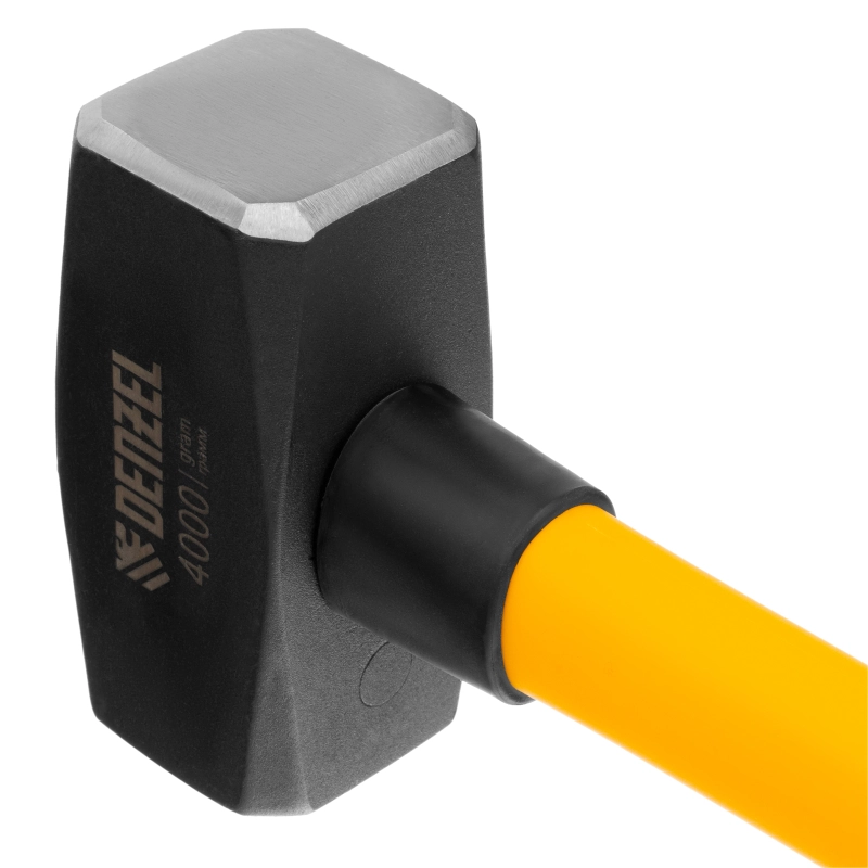 Кувалда 4000 г, кованая, фибергласовая  рукоятка c TPR покрытием, 880 мм Denzel (11023)