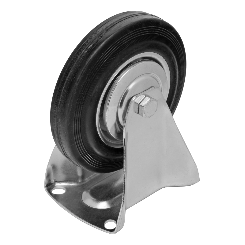 Колесо неповоротное D 160 мм, крепление  платформенное Сибртех (68711)