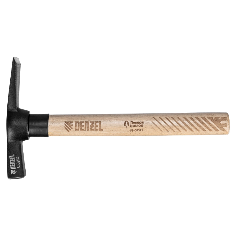 Молоток каменщика, 600 г, буковая рукоятка, EFP Denzel (10643)