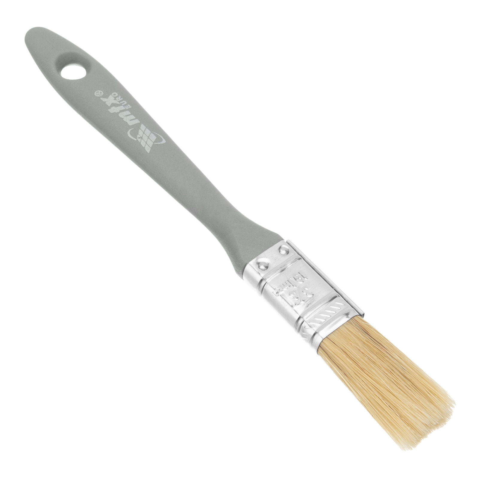 Кисть плоская "Евро" 3/4", натуральная щетина, пластмассовая ручка MTX (83060)