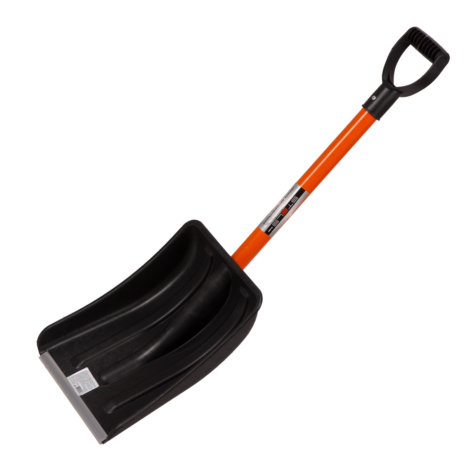 Лопата для уборки снега пластиковая, 275 х 345 х 890 мм, стальной черенок, Stels (61586)
