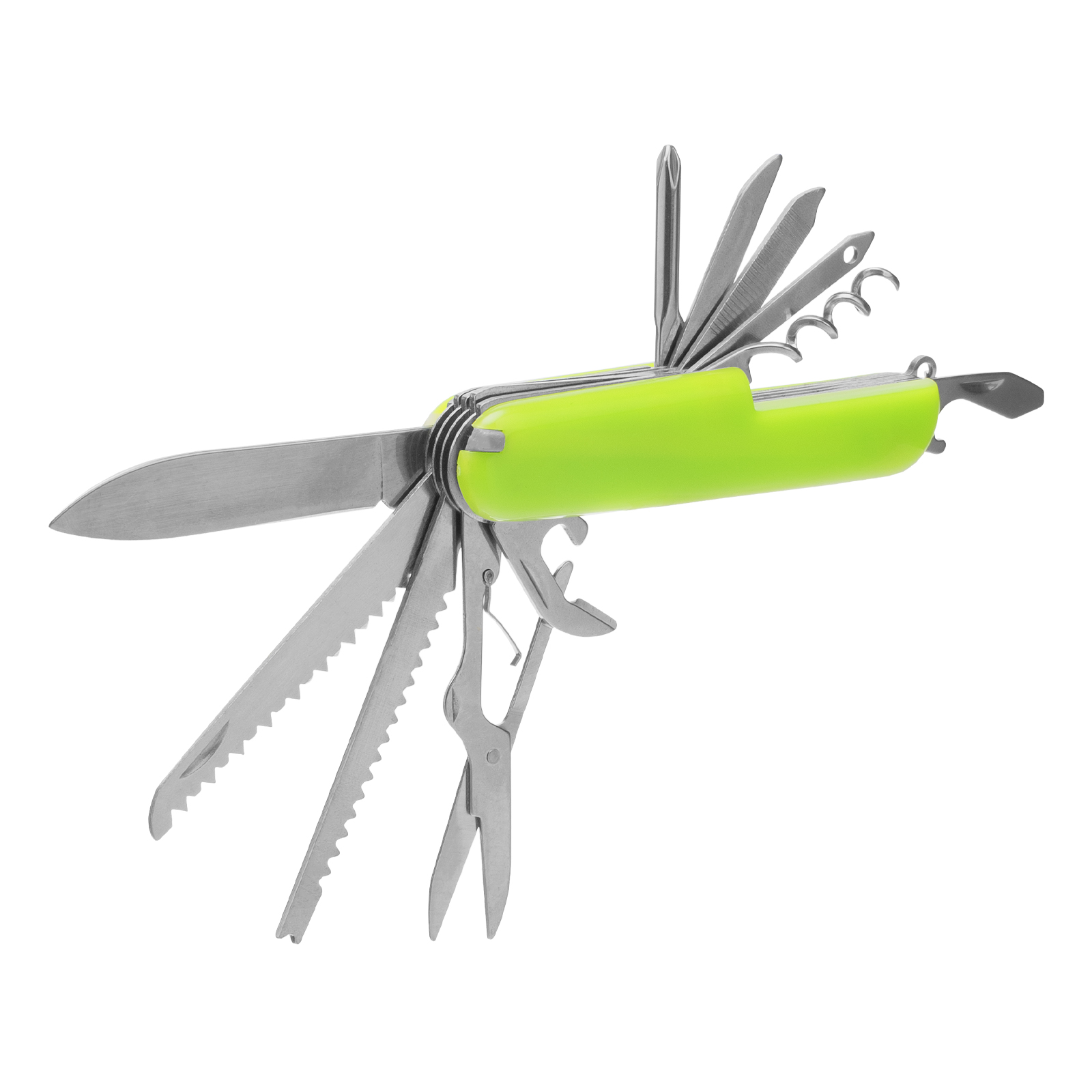 Нож многофункциональный, компактный размер, 15 функций, 90 мм Сибртех (17626)