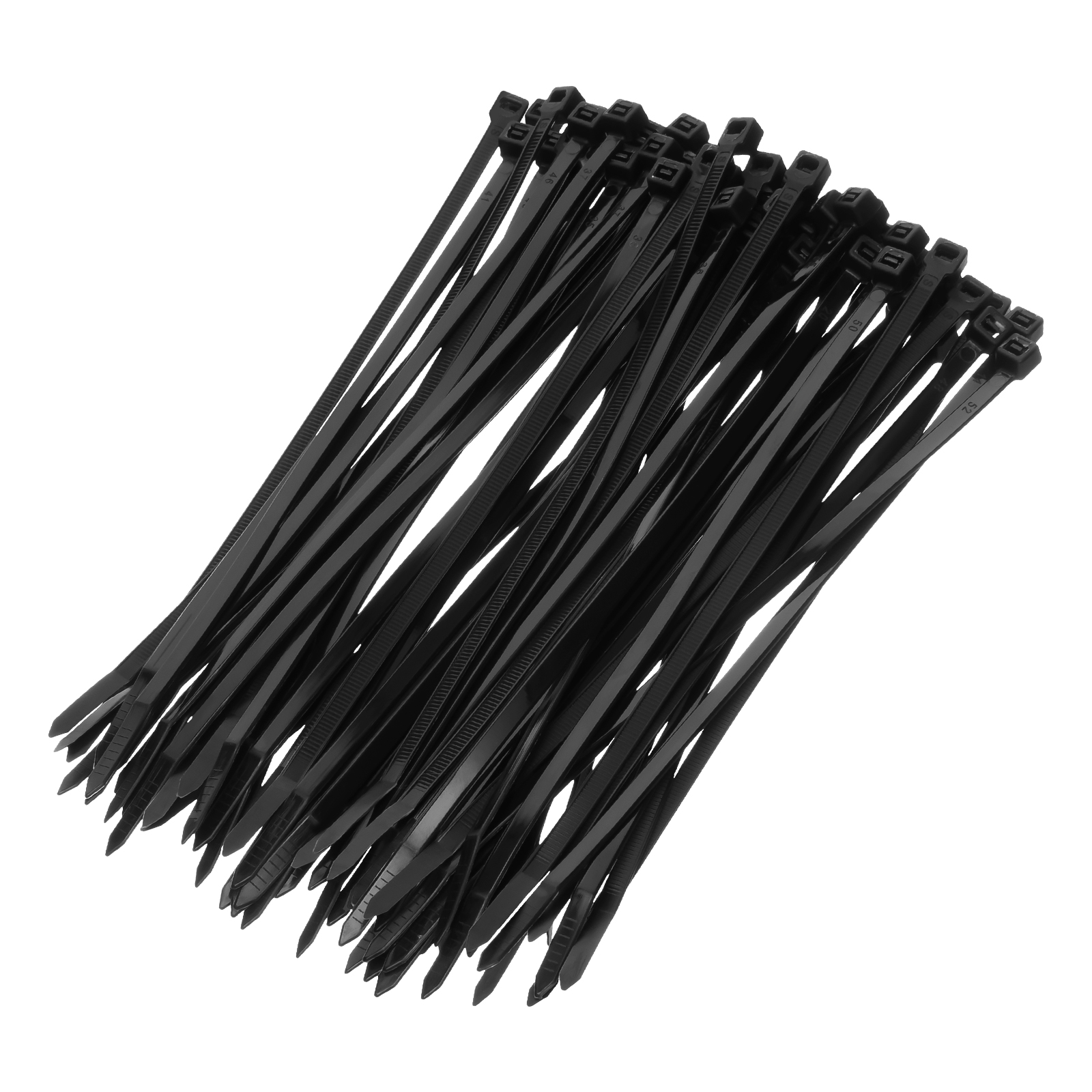 Хомуты, 200 x 4.8 мм, пластиковые, черные, 100 шт Сибртех (45563)