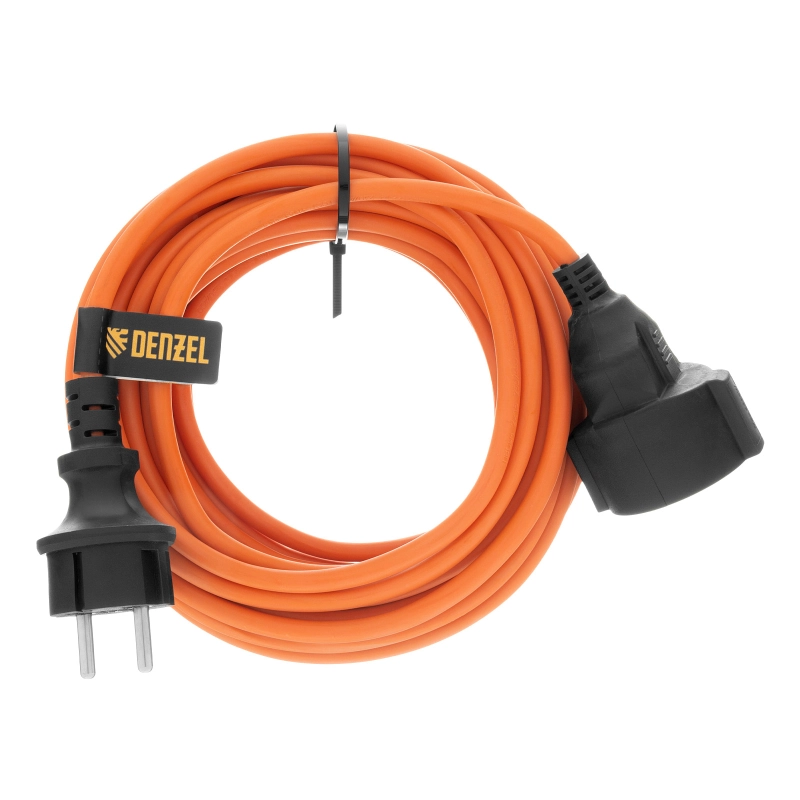 Удлинитель-шнур силовой Garden Series, б/з, ПВС, 10м, 1 розетка, 2 x 1,5 мм, Denzel (37403)