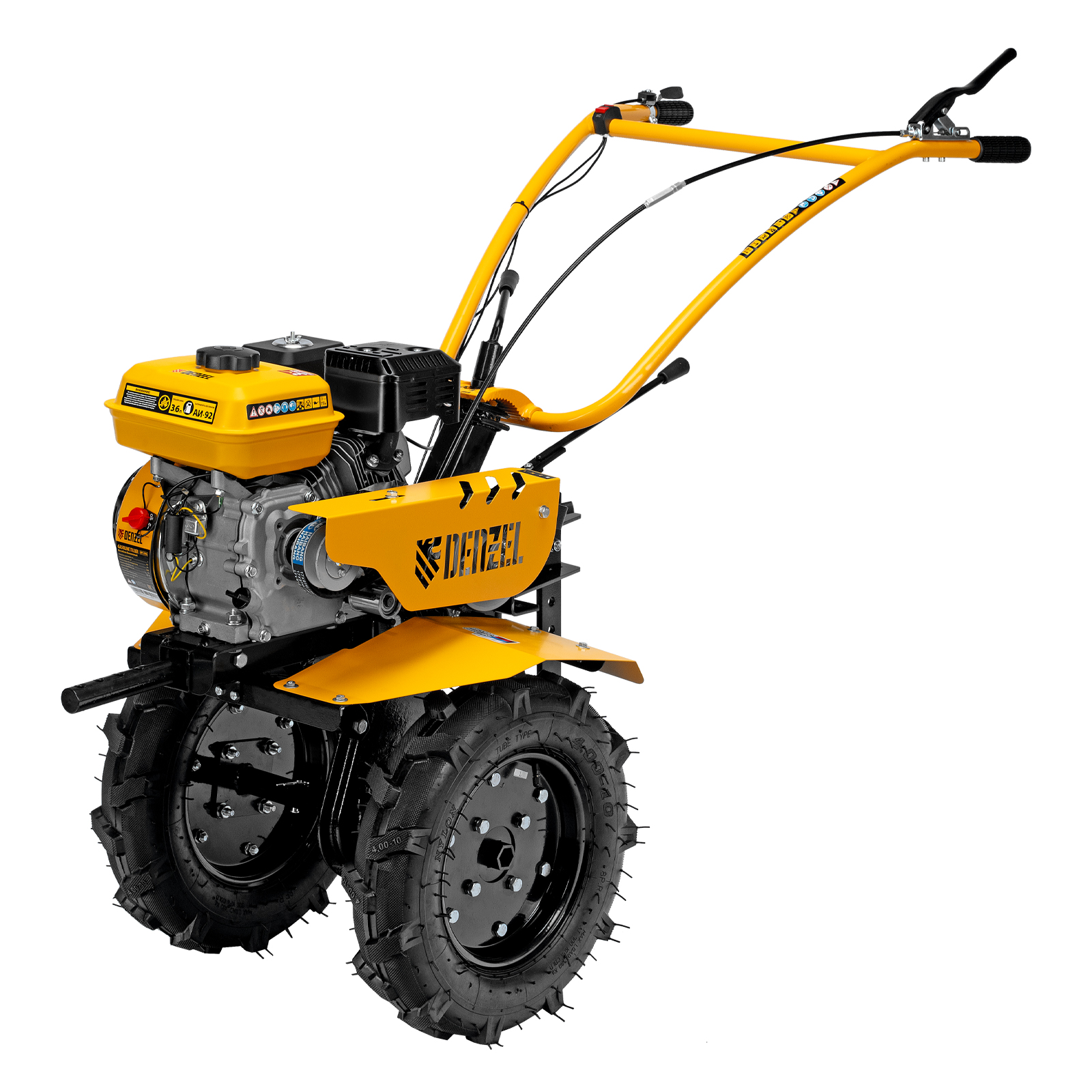 Мотоблок DPT-270S, 7 л.с., ремен.сцеп, фрез 3х4, ШОМ, передачи 2В/1Н Denzel (56442)