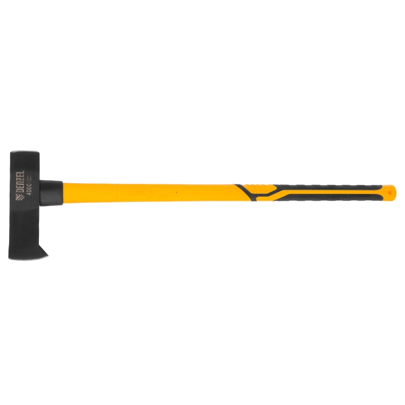 Колун-кувалда 4000 г, кованая, фибергласовая  рукоятка c TPR покрытием, 880 мм Denzel (21852)