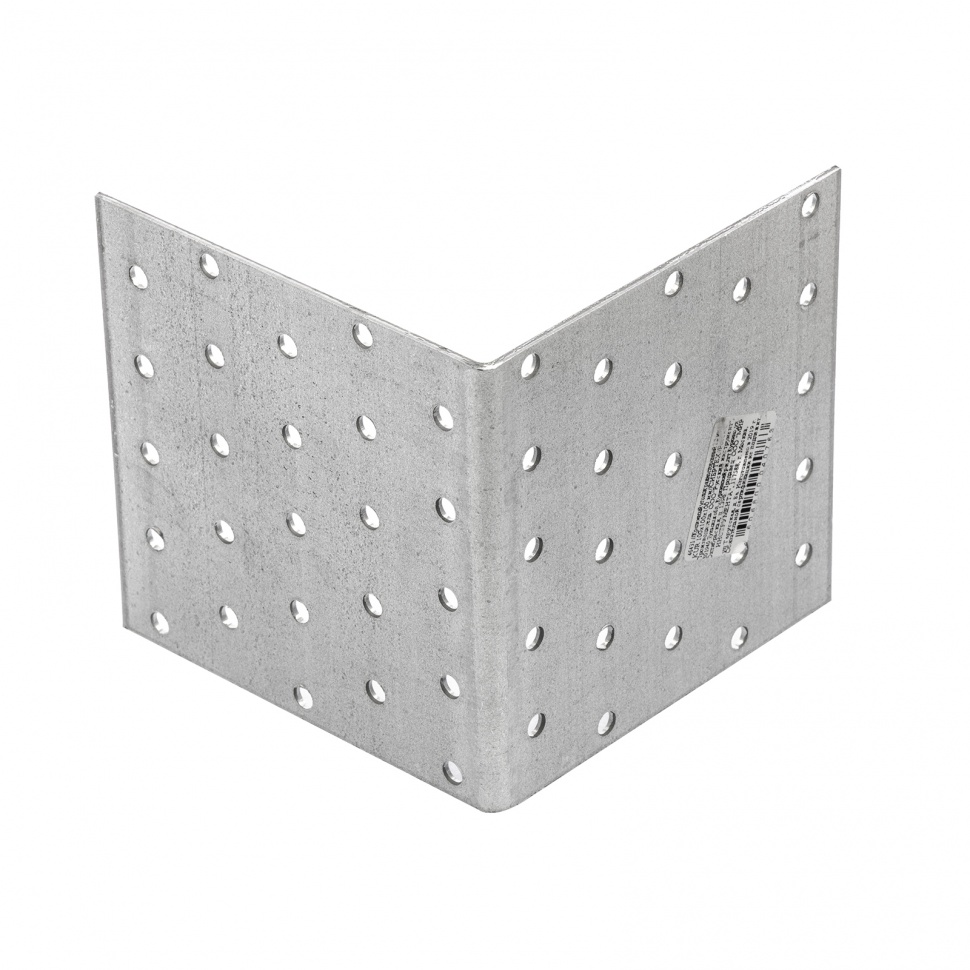 Крепежный уголок равносторонний 2 мм, KUR 100 х 100 х 100 мм Сибртех (46431)