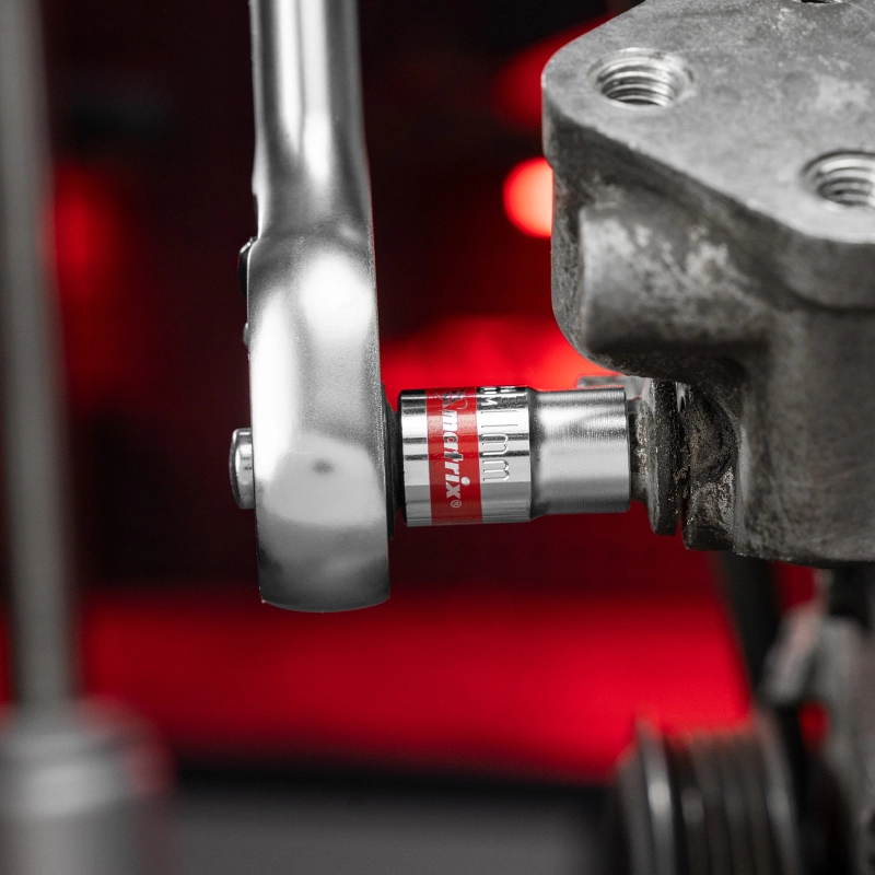 Набор торцевых головок 3/8", 6 гранные, CrV, 8-19мм, 10 штук Matrix (13558)