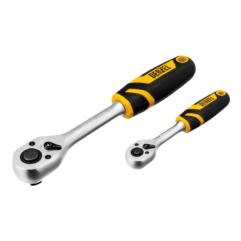 Набор инструментов, 1/2", 1/4", CrV, S2, пластиковый кейс, 94 предмета Denzel (15813)