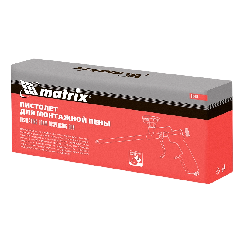 Пистолет для монтажной пены Matrix (88668)