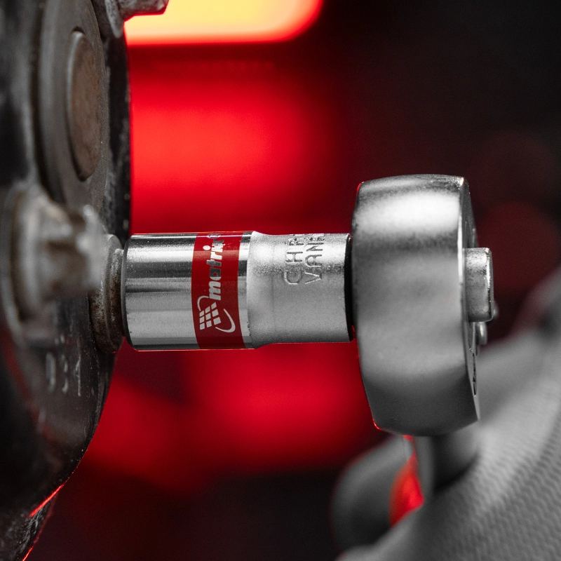 Набор универсальных торцевых головок 1/4", Spline, CrV, 4-13мм, 10 штук Matrix (13599)