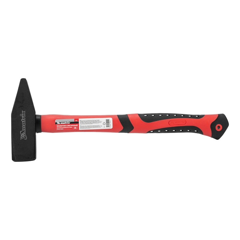 Молоток слесарный, 1500 г, фибергласовая обрезиненная рукоятка Matrix (10363)