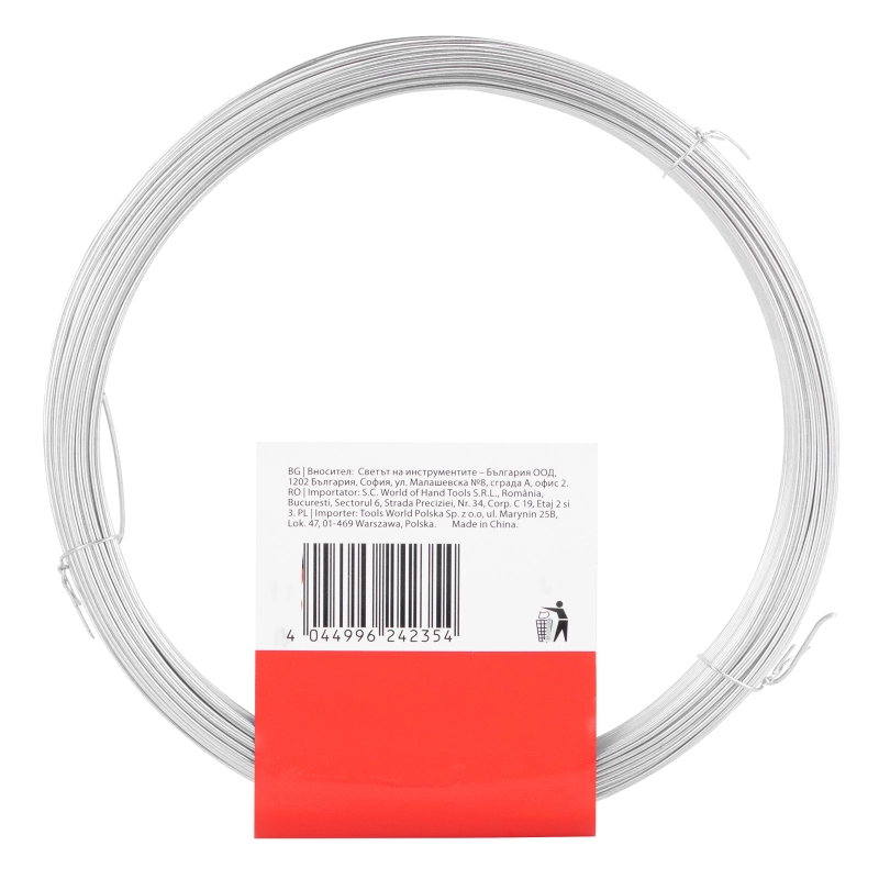 Проволока стальная 50 м, оцинкованная, термообработанная 1 мм Сибртех (84906)