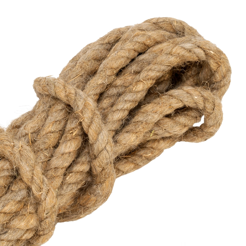 Веревка льнопеньковая, D 10 мм, L 10 м, крученая Сибртех (94009)