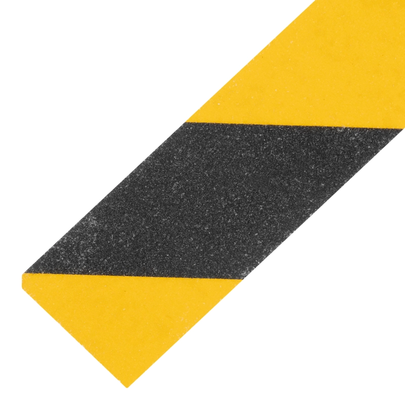 Лента клейкая противоскользящая, черно-желтая 50 мм x 5 м Matrix (88718)