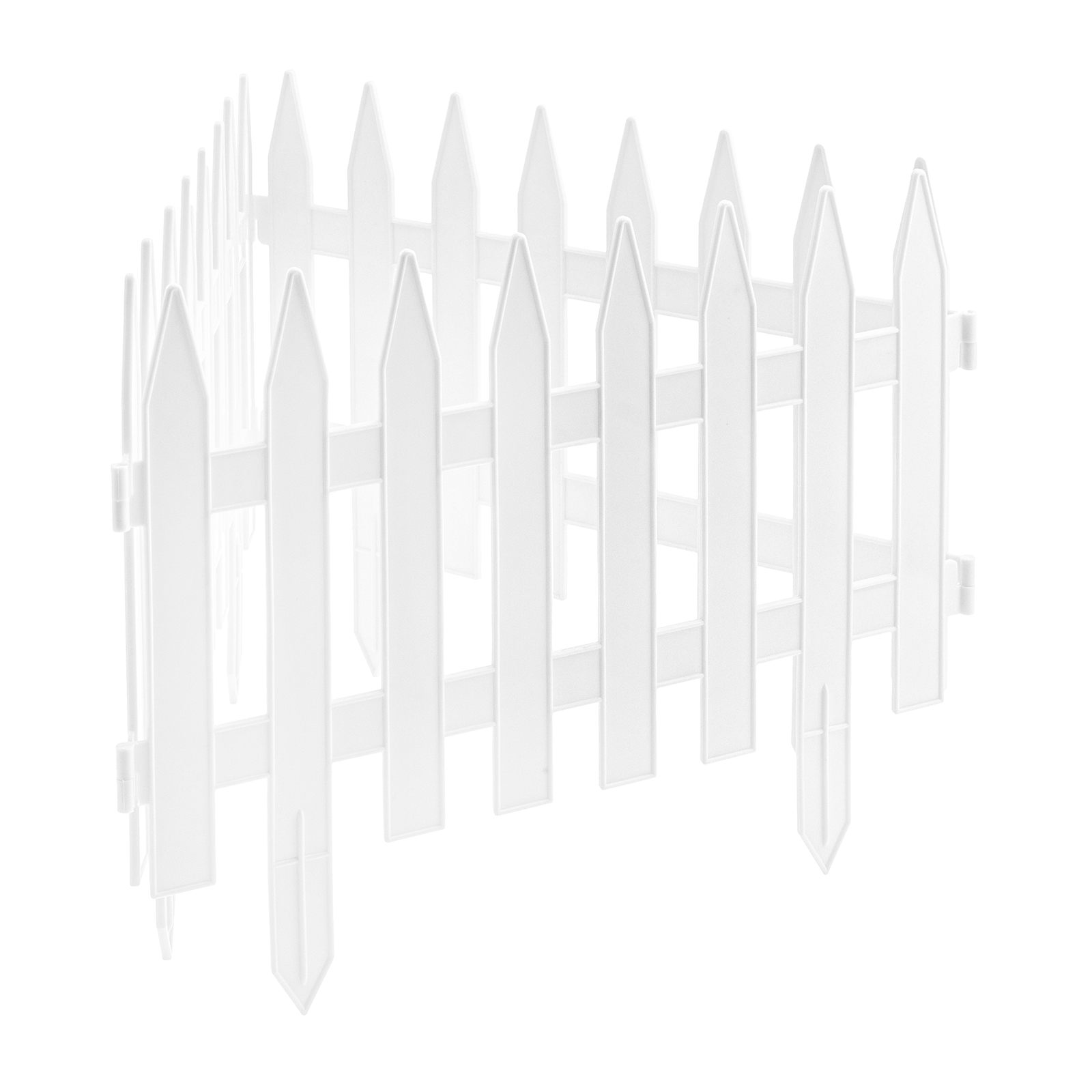 Забор декоративный 36х300 см, белый, Palisad (6500477)