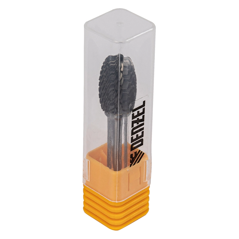 Борфреза по металлу твердосплавная, овальная, тип-E, 12 мм Denzel (72038)