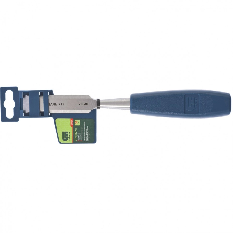 Стамеска, 20 мм, пластиковая рукоятка Сибртех (24720)