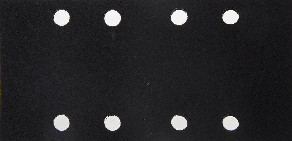 Лист шлиф. универсал. URAGAN ″Оптимален для твердых пород дерева″ 8 отверстий по линии, для ПШМ, P180, 80х166мм, 50шт