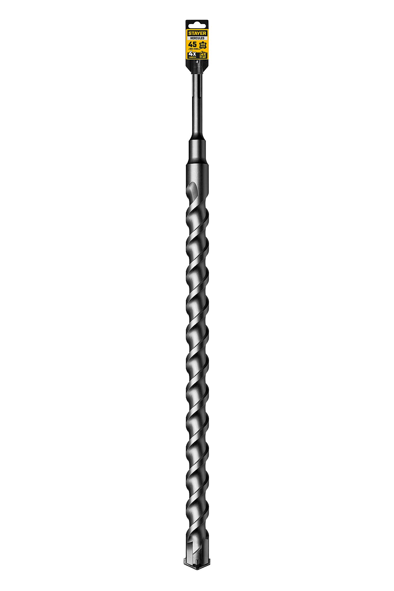 STAYER HERCULES-4Х 45 x 880/1000 мм, SDS-max бур, PROFESSIONAL (29370-880-45)