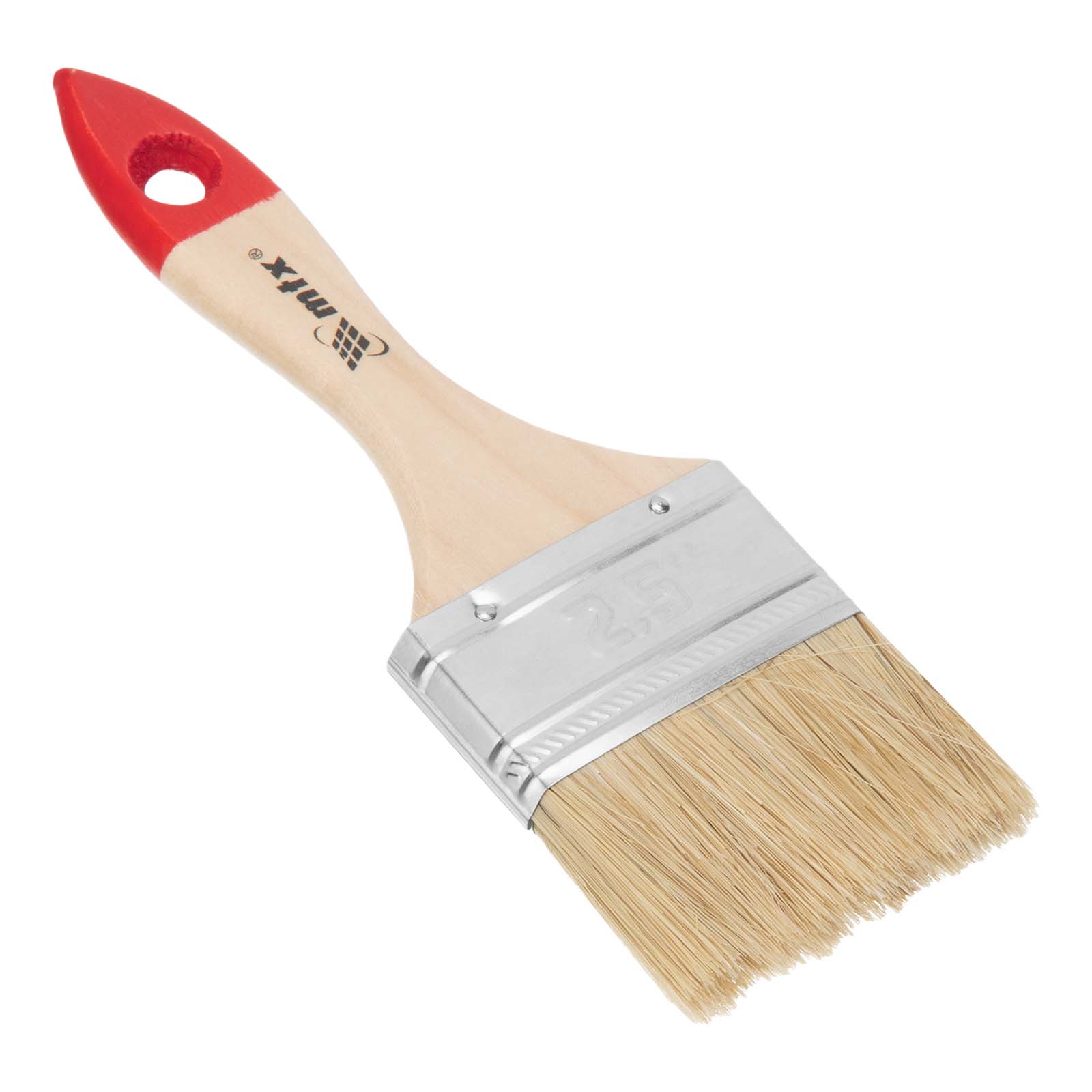 Кисть плоская "Стандарт" 2.5" (63 мм) натуральная щетина, деревянная ручка MTX (82535)