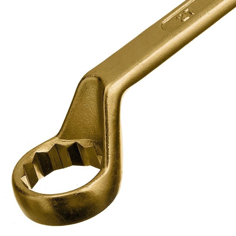 Ключ накидной, 24 х 27 мм, желтый цинк Сибртех (14634)