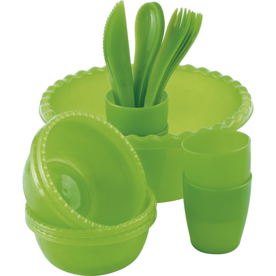 Набор для пикника на 4 персоны, 21 предмет Camping Palisad (69518)