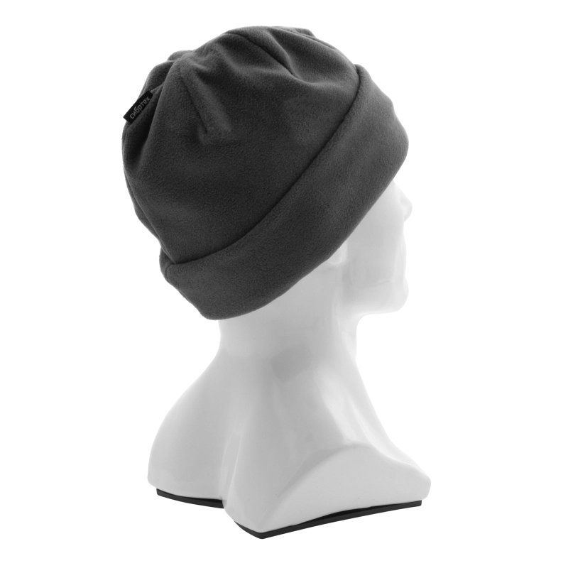 Шапка с отворотом из флиса для взрослых, размер 58-59, серая Сибртех (68834)