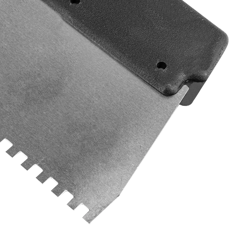 Шпатель из нержавеющей стали, 200 мм, зуб 4 х 4 мм, пластмассовая ручка Sparta (85155)