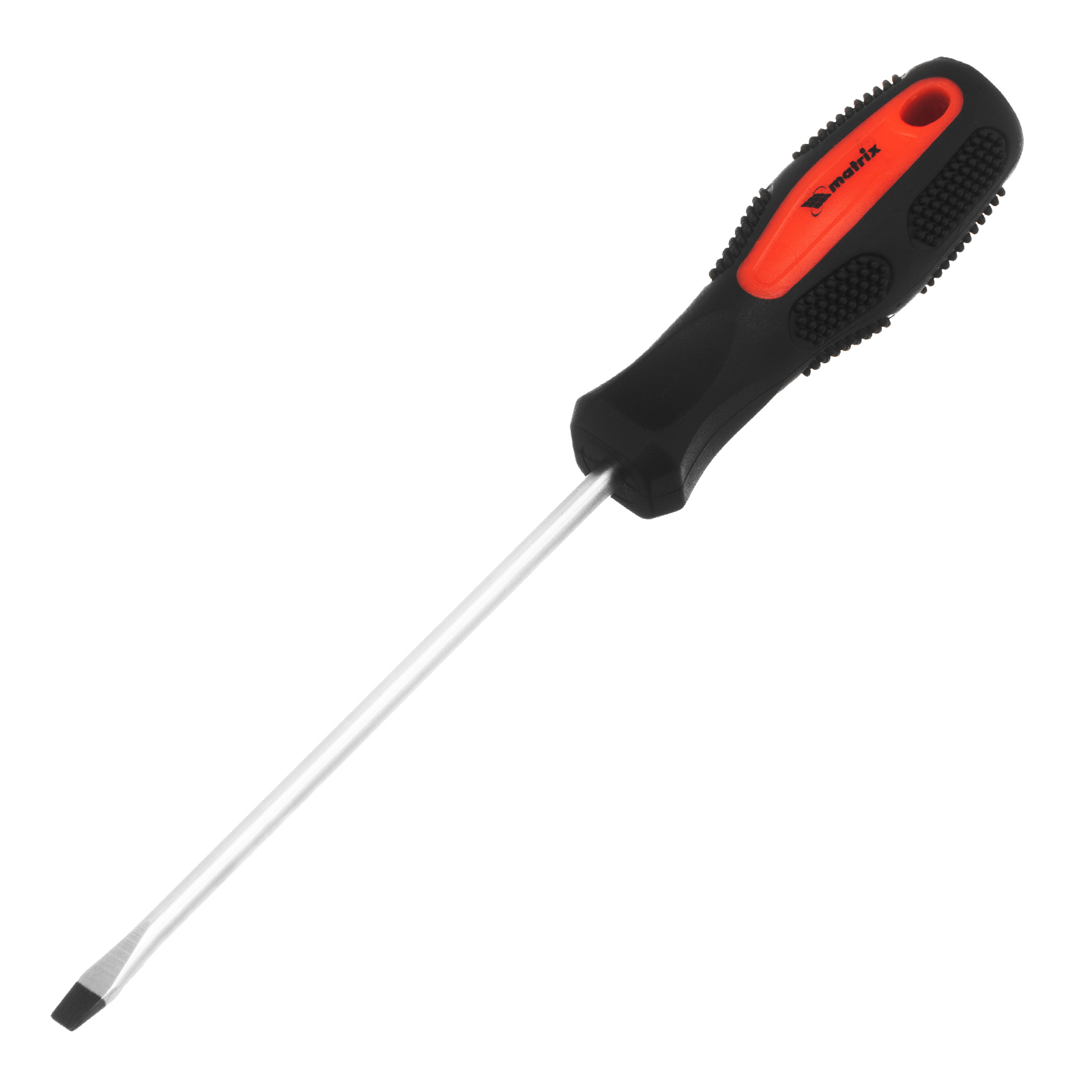 Отвертка Anti-Slip, SL4 х 100 мм, CrV, двухкомпонентная рукоятка Matrix (12210)